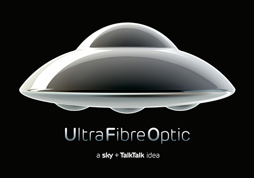 英国千兆光纤宽带服务品牌Ultra Fibre Optic标识